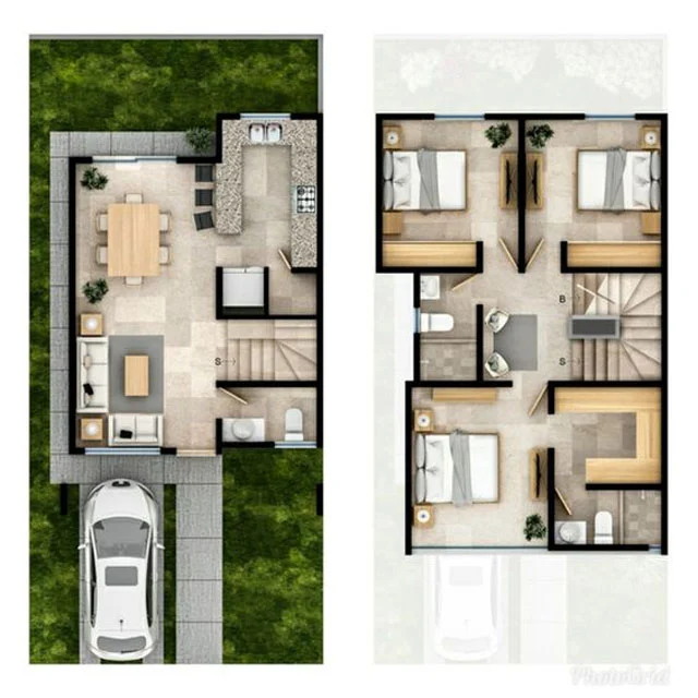 Desain-Rumah-Minimalis-2-Lantai-6x12-3-kamar-tidur