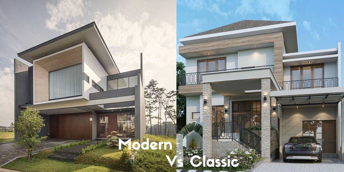 Perbedaan antara rumah klasik dengan rumah modern